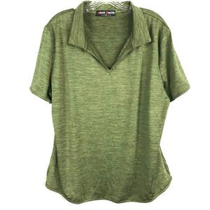 Jack Smith Shirt Mens Sz 2XL Heather‎ Green Stretch Short Sleeve Polo